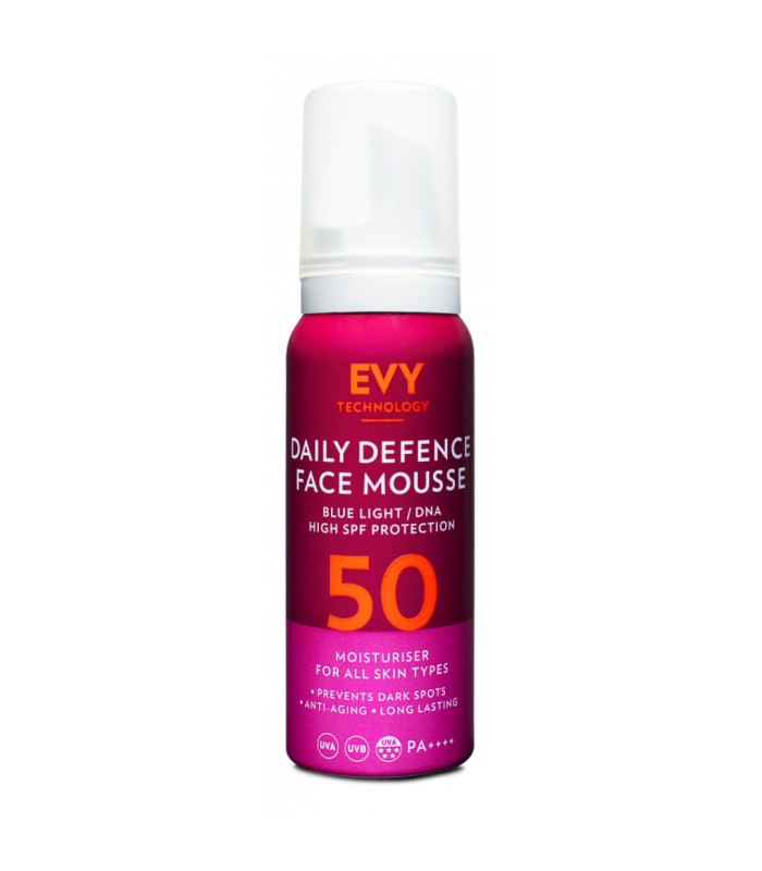 EVY Daily Defence Face Mousse Cancer Awareness SPF 50 